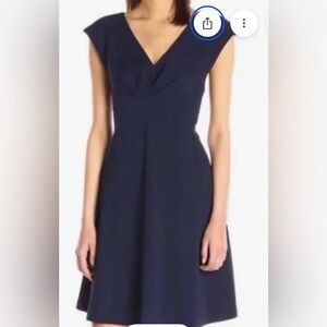 Elegant Navy Betsy Johnson Midi Dress